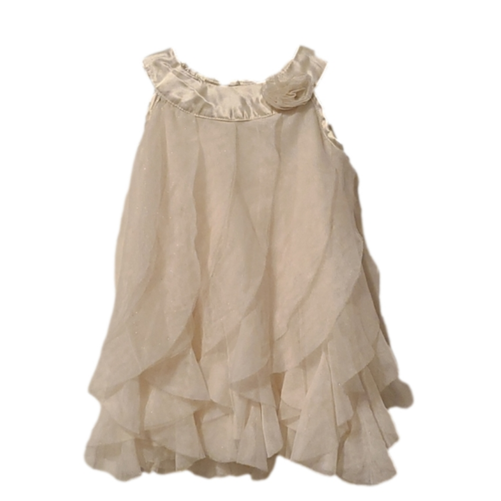 🌺NWOT George Cream Tulle Sparkle Dress